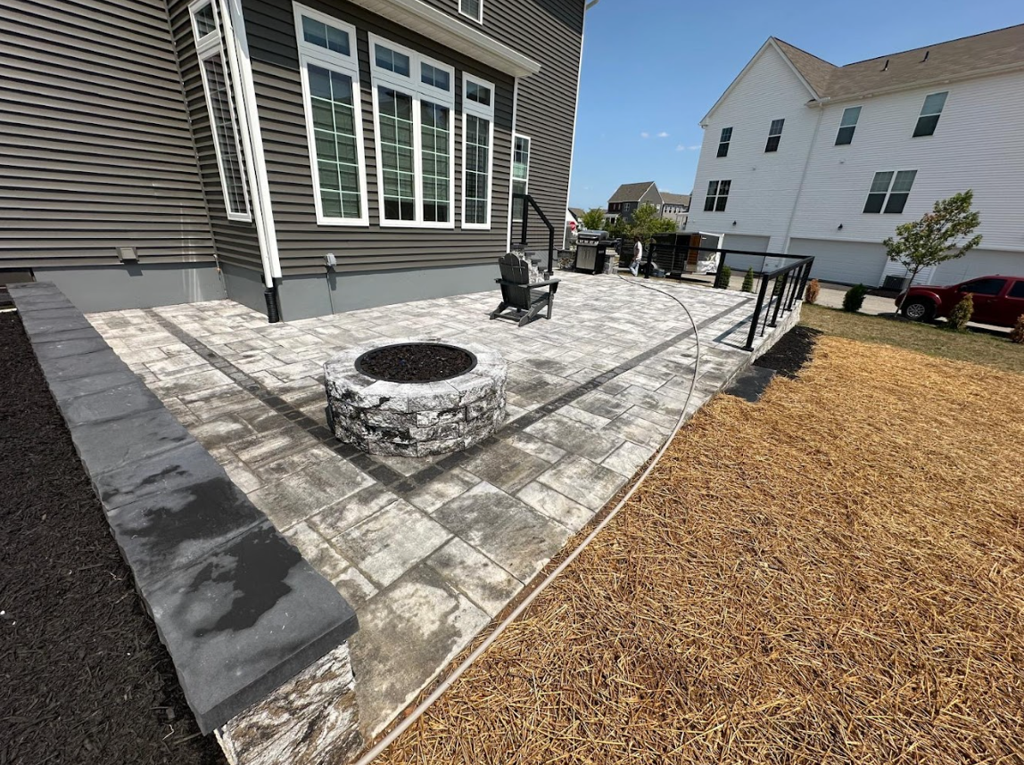 Patio after construction